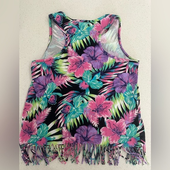 đThe Childrenâs Place Girls Floral Sleeveless Top with Fringe -Size XLđ - Picture 2 of 4